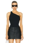 GIVENCHY ONE SHOULDER PEARL TOP