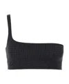 Givenchy One Word Shoulder Bikini In Black