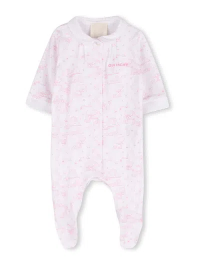 Givenchy Kids' Onesie With Logo In Pink