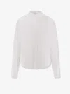 Givenchy Women Open Back Cotton Shirt In White