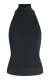 Givenchy Open Back Knit Top In Black