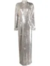 Givenchy Open-back Sequin Gown In Metallic