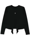 Givenchy Open-back T-shirt In Black