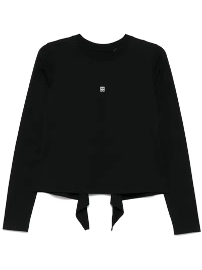 Givenchy Open-back T-shirt In Black