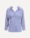 Givenchy Long Sleeve Striped Shirt Buttoned Cuffs Collar In Blue