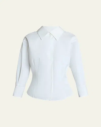 Givenchy Open Cotton Shirt In White