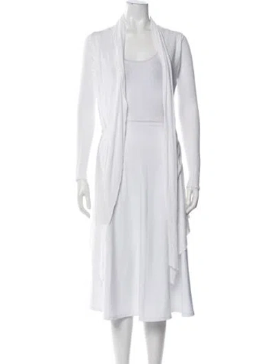 Pre-owned Givenchy Open Front Sweater In White