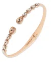 Givenchy Open Pear Stone Cuff Bracelet In Gold