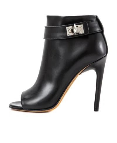 Givenchy Open-toed Ankle Boots In Black