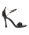 Givenchy 4g Liquid 90 Leather Sandals In Black