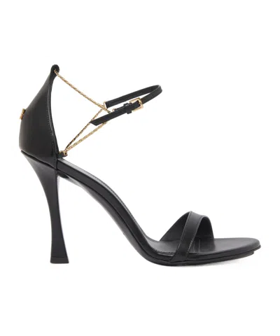 Givenchy 4g Liquid 95 Sandals In Black Leather Women