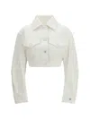 Givenchy Cocoon Reversed-effect Raw Denim Jacket In Brown