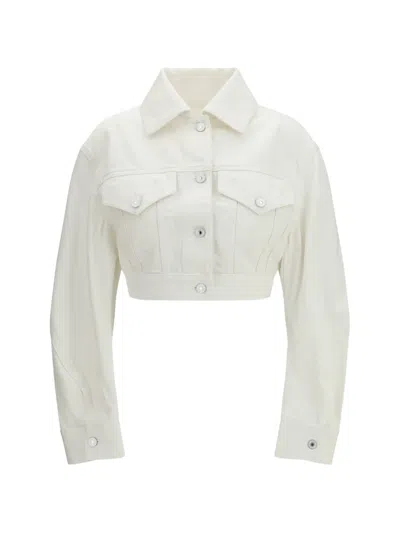 GIVENCHY OPEN-BACK COTTON CROPPED JACKET