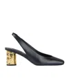 Givenchy Tape-effect Slingback Leather Pumps In Black