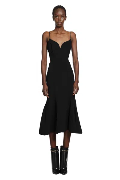 Givenchy Openback Knit Dress In Black