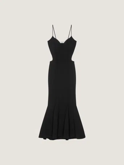 Givenchy Open-back Knit Dress In Black