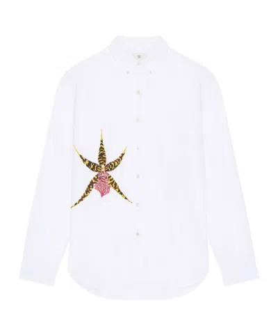 Givenchy Orchid Printed Shirt In Brown