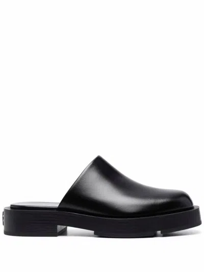 Givenchy Squared Backless Loafer In Black