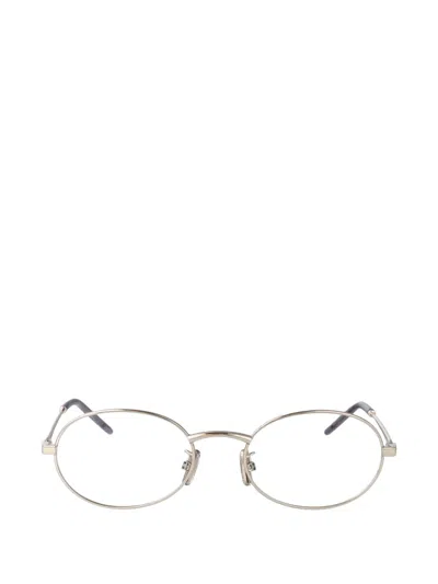 Givenchy Oval-frame Glasses In Silver