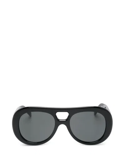 Givenchy Oval-frame Sunglasses In Black