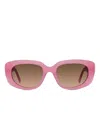 Givenchy Oval-frame Sunglasses In Pink