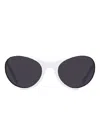 Givenchy Oval-frame Sunglasses In Neutral