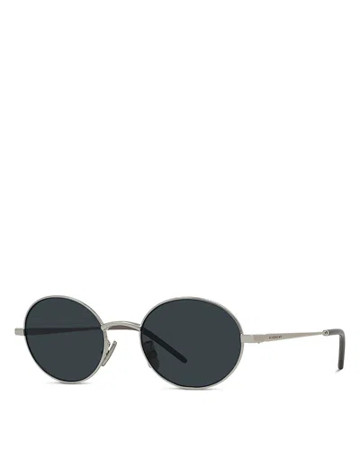 Givenchy Oval Sunglasses, 51mm In Silver