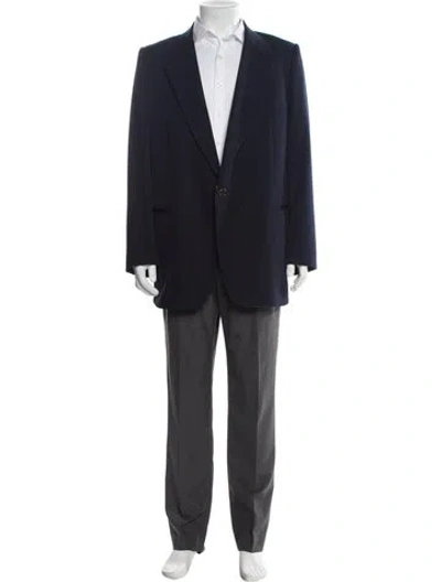 Pre-owned Givenchy Overcoat In Blue