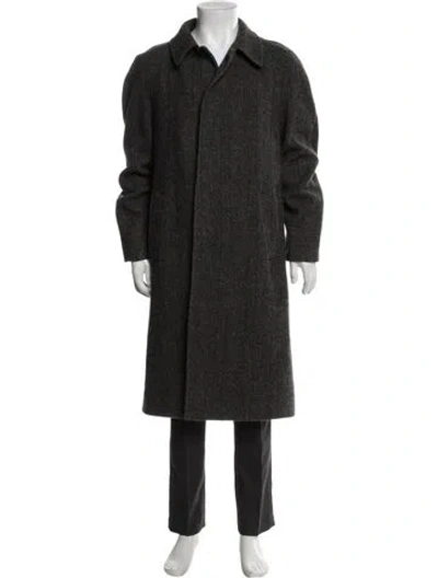 Pre-owned Givenchy Overcoat In Gray