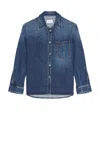 Givenchy Classic Denim Shirt With Button-up Front
