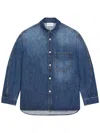 Givenchy Classic Denim Shirt With Button-up Front In Blue