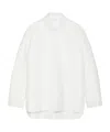 Givenchy Overshirt In Nappa Leather In White