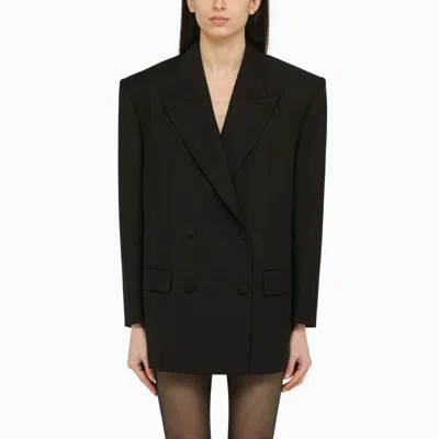 Givenchy Oversize Double-breasted Black Wool Jacket Women