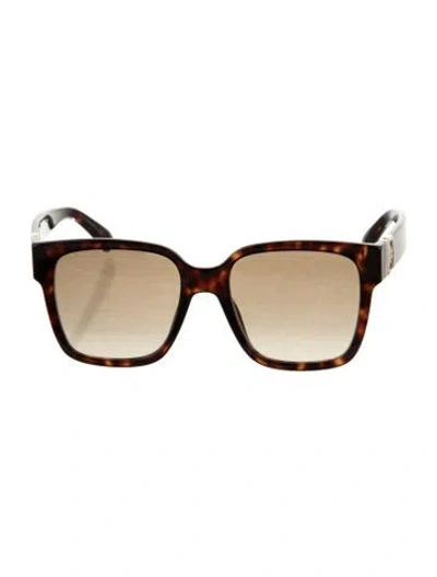 Pre-owned Givenchy Oversize Gradient Sunglasses In Brown