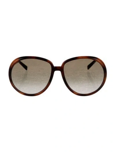 Pre-owned Givenchy Oversize Gradient Sunglasses In Brown