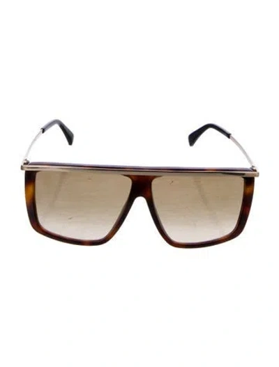Pre-owned Givenchy Oversize Gradient Sunglasses In Brown