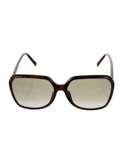 Pre-owned Givenchy Oversize Gradient Sunglasses In Brown