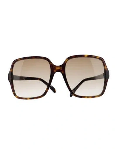Pre-owned Givenchy Oversize Gradient Sunglasses In Brown