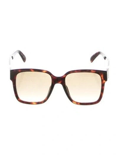Pre-owned Givenchy Oversize Gradient Sunglasses In Brown