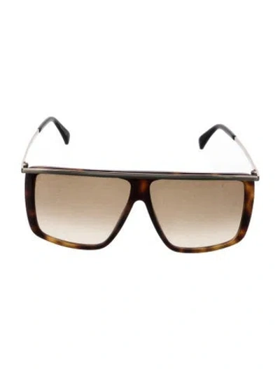 Pre-owned Givenchy Oversize Gradient Sunglasses In Brown