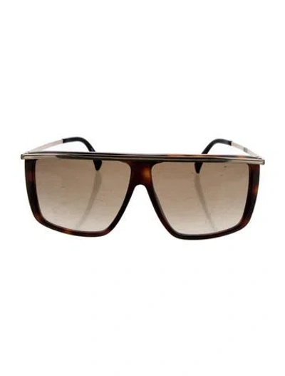 Pre-owned Givenchy Oversize Gradient Sunglasses In Brown