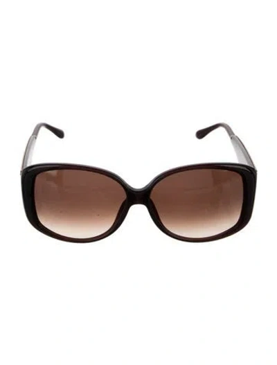 Pre-owned Givenchy Oversize Gradient Sunglasses In Brown
