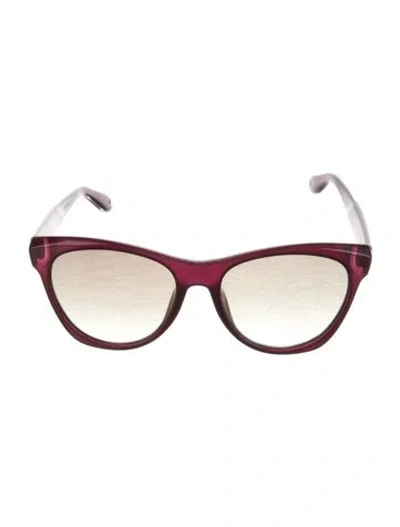 Pre-owned Givenchy Oversize Gradient Sunglasses In Burgundy