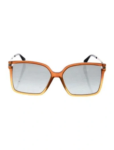 Pre-owned Givenchy Oversize Gradient Sunglasses In Orange
