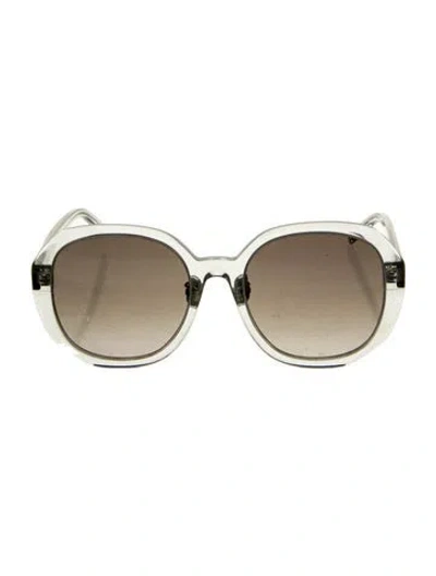 Pre-owned Givenchy Oversize Gradient Sunglasses In Transparent