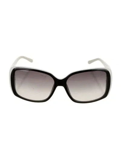 Pre-owned Givenchy Oversize Gradient Sunglasses In White