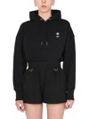 Givenchy Oversize Hooded Cotton Sweatshirt In Black
