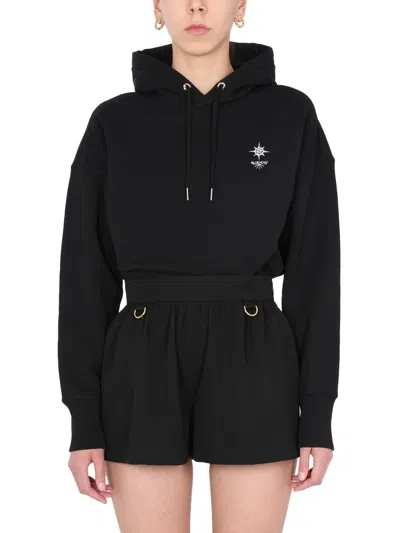 Givenchy Oversize Hooded Cotton Sweatshirt In Black
