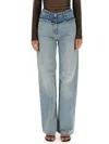Givenchy Light Blue Baggy Jeans In Blue