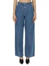 Givenchy Relaxed Fit High-waist Denim Jeans In Navy